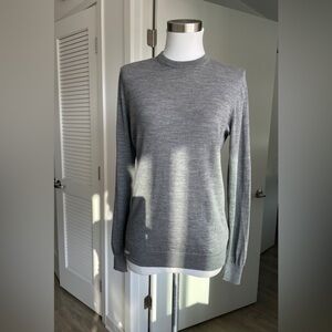 Suitsupplay Grey Merino Crew Neck Sweater Size S